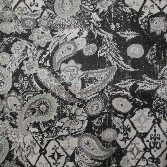 Avenue top black & gray V neck with bling lightweight tunic blouse size 22W - Picture 9 of 9